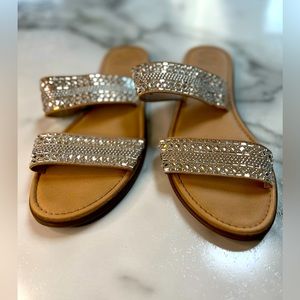 Women’s Silver Sparkle Sandals